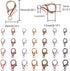 YAKA100pcs Alloy Lobster Clasps Clip DIY Necklace Jewelry Finding Making Accessories Fastener Hook (Kc Gold, 10x6mm/0.39x0.23inch)...