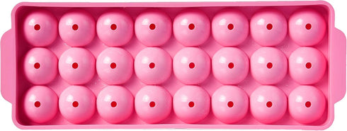 Hutzler Ice Ball Tray, 24 Balls, Pink...