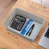 4-Pack Plastic Office Storage Baskets, A4 Basket Trays, Grey...