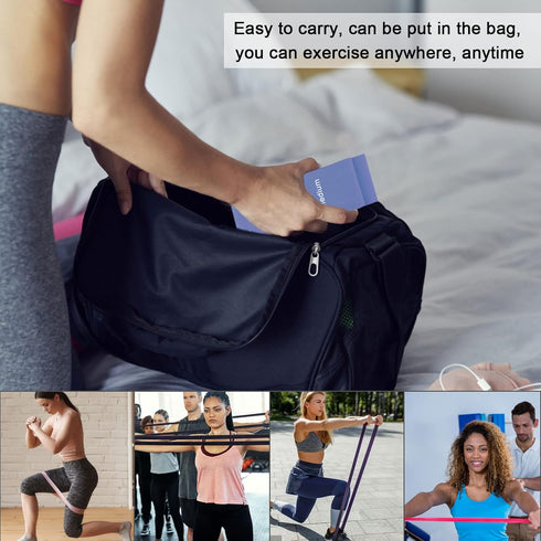 Resistance Stretch Band for Men and Women,5 PCS Resistance Loop Exercise Bands Set for Home Gym Yoga Fitness...
