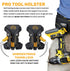Spider Pro Tool Holster - Upgraded, Self Locking, Quick Draw Universal Tool Holder with Ambidextrous Thumb Lock - Clips Onto Any Belt...