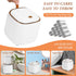 Mini Countertop Trash Can with 12 Rolls of Trash Bags, Desk Trash Can Tiny Trash Can with Press Type Lid, Desktop Trash Can Applicable for Bathroo...