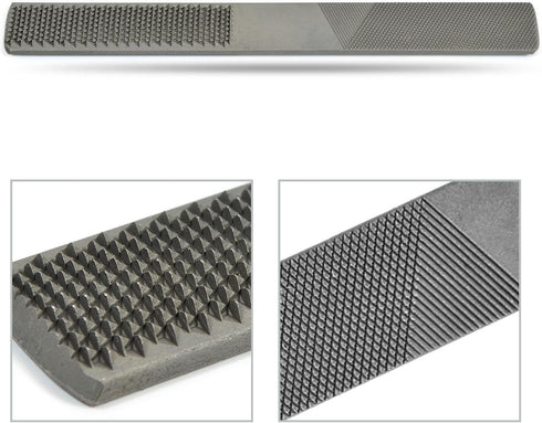 4 Way Wood Rasp File Carbon Hand File and Round Rasp Half Round Flat & Needle Files...