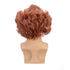 Short Orange Brown Wig for Halloween Cosplay Party Heat Resistant Synthetic Wig with Wig Cap...