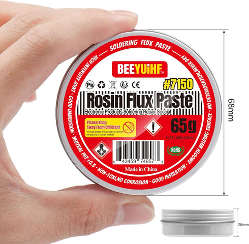 Rosin Soldering Flux, Lead-Free Solder Paste Flux, Flux for Soldering, Rosin Solder Flux For Electronics SMD PCB LED Soldering & Repair (1.76oz/50...