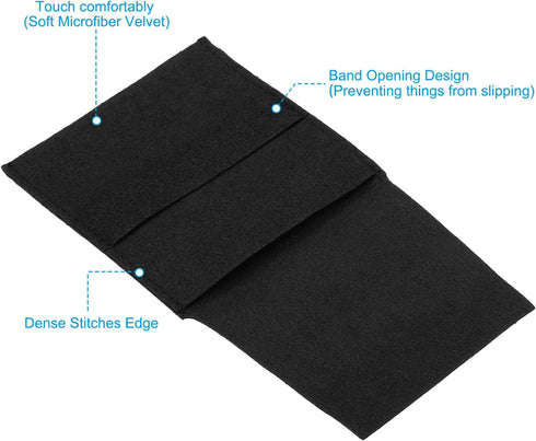 PATIKIL 8x8cm Jewelry Pouches with Band, 20 Pack Microfiber Jewelry Pouches Portable Soft Storage for Necklace Bracelet Earring Watch Rings Brooch...