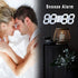 EDUP HOME 3D LED Digital Wall Clock/Desk Alarm Clock with Remote Control for Kitchen Bedroom Office, 9.7" LED Night Light Decor Clock Adjust Brigh...