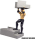 Deluxe Gray Breakable Ring Stairs for Wrestling Action Figure Rings...