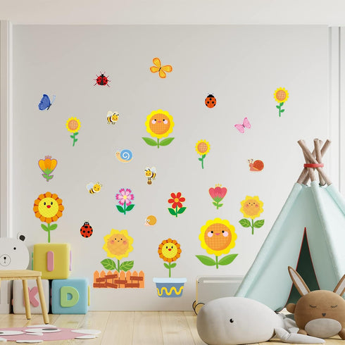 Sunflower Bulletin Board Set Decorations Spring Sun Flowers Cutouts Back to School Decor for Summer Classroom and Party...