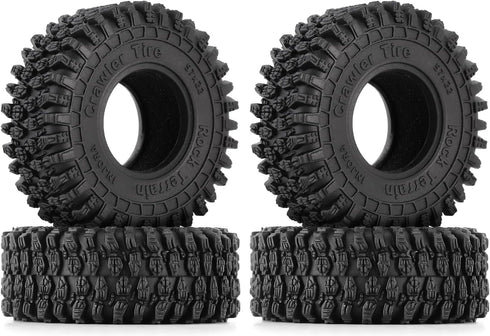 INJORA 1.0 Tires - 57 * 22mm S5 Super Soft Sticky Crawler Tires for TRX4M Axial AX24 SCX24 FCX24 Enduro24 Upgrade,T1016...