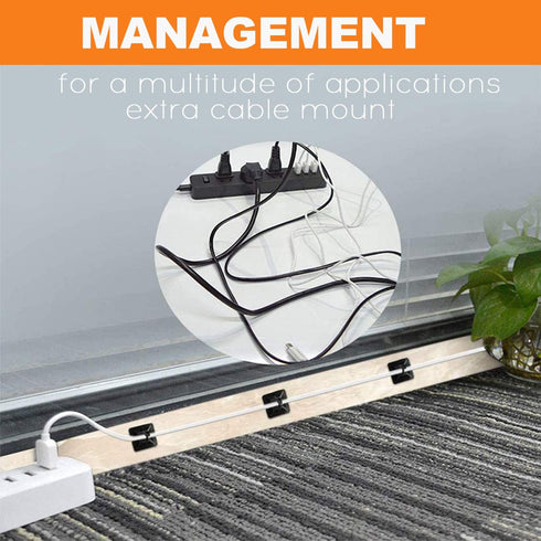 140 Pack 3/4" Zip Tie Adhesive Mounts Self Adhesive Cable Base Holders with Multi-Purpose Tie wire clips with screw hole,Anchor stick on wire hold...