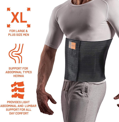 Everyday Medical Plus Size Umbilical Hernia Support Belt I Pain and Discomfort Relief from Umbilical, Navel, Ventral and Incisional Hernias I Hern...