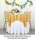 ShinyBeauty Sequin Tablecloth-Gold Sequin Table Overlay and Sequin Tablecloth/Linen for Wedding/Party/Event/Decoration-Gold (36inx36in)...