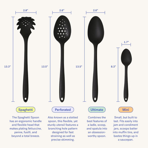 GIR: Get It Right Premium Seamless Spoon - Non-Stick Heat Resistant Silicone Kitchen Spoon - Perfect for Mixing, Serving, Cooking and More - Ultim...