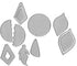 9Pcs Set Die Cuts - Earring Drop Tassel Teardrop Diamond Flower Leaf Feather Earring Cutting Dies for Card Making, Leather, Paper, DIY Crafts...