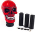 Skull MT Car Stick Shifter Handle, Gear Shift Knob Small Teeth Devil Skeleton Style Fit Most Manual Automatic Transmissions, Red...