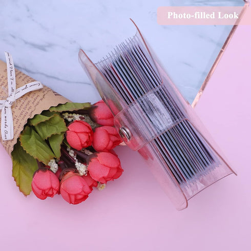 36 Pockets One-Handed Mini Photo Album 2x3 Portable Kpop Photocard Holder Compatible with Fujifilm Instax Mini Cameras/Polaroid Snap Touch/SocialM...