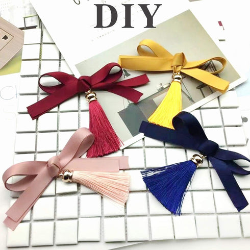 80mm Polyester Soft Tassel Ice Silk Tassel End Stopper Pendant Connectors with Gold Tassels Cap for DIY Jewelry Accessories Making/Earring/Curtain...