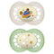MAM Original Night Pacifiers, Binky Pacifier for 6-16 Months, BPA-Free Silicone, Glows in The Dark, Best for Newborn Babies, Developed with Medica...
