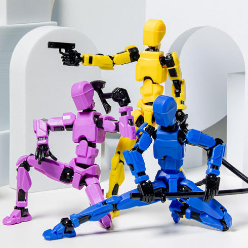 Lucky 13 Action Figures - (Assembly Completed) Titan 13 Action Figure, T13 Action Figure 3D Printed Multi-Jointed Movable,Desktop Decorations for ...