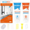 Bath Repair Kit White, Endhokn Enamel, Porcelain, Acrylic, Fiberglass, Ceramic Sink, Tub Tile Toilet Shower Kit & Tray & Chip & Pedestal Crack Hol...