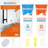 Bath Repair Kit White, Endhokn Enamel, Porcelain, Acrylic, Fiberglass, Ceramic Sink, Tub Tile Toilet Shower Kit & Tray & Chip & Pedestal Crack Hol...