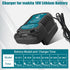 Replacement Mini Charger for Makita 18V Battery,2A Battery Adapter for Makita 18V Lithium-Ion Tools Battery Power Charger (Battery Not Included)...