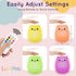 Lumipets Remote Control Silicone Night Light for Kids - Cat Design with 9 Soft Colors & Sleep Timer - Rechargeable, Battery-Operated Lamp for Bedr...