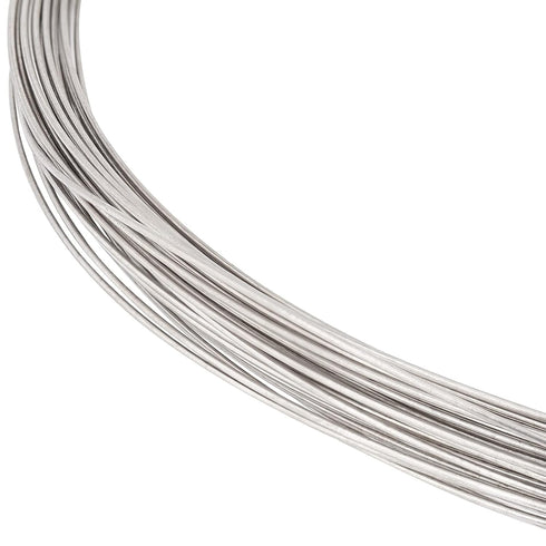 BENECREAT 20 Gauge Titanium Wire Round Beading Wire, 65.5 Feet Soft Welding Wire Round Craft Jewelry Wire for Jewelry Bracelets Making, Electric P...