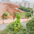Handmade Cartoon Frog Animal Keychain, 1 Count, Green...