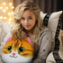 14 Inches Cat Plush Pillow: Cute Front and Back Reversible Design, Soft Stuffed Animal, Ideal Gift for Kids and Adults...