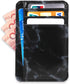kandouren Slim Minimalist RFID Leather Wallets,Front Pocket Wallet,Credit Card Holder for Men,Money Clip Gift(Black Marble)...