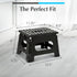 Handy Laundry - Folding Step Stool - Sturdy Enough Collapsible Stool to Support Adults and Safe Enough for Kids - Opens Easy with One Flip - Great...