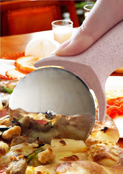 Pizza Cutter Wheel, Stainless Steel Pizza Cutter with Cover, Super Sharp Pizza Slicer-Dishwasher safe,Smooth Rotating Pizza Wheel Safe with Health...