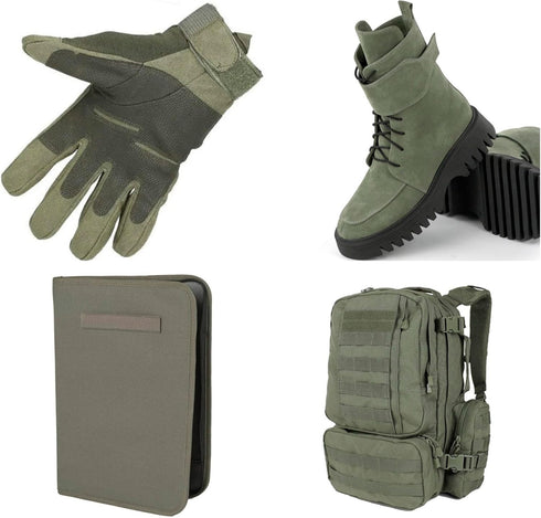 2 inch Wide Foliage Green Sew on Hook and Loop Tape Non-Adhesive 1 Yd Length Green Nylon Hook Loop Tape Fabric Fastener Set for Military Form Bags...