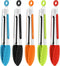 Mudder 5 Pcs Mini Silicone Tongs 7 Inch Small Serving Kitchen Tongs with Silicone Tips Christmas Party Supplies for Salad, Grilling, Frying and Co...