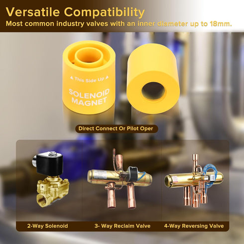 Solenoid Magnet Tool, TLMKC 18 Solenoid Tester Magnet Tool for Purge Valve Solenoid, Solenoid Tester for 18mm Universal Industrial Solenoid Valve...