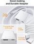 JSAUX USB-C to Digital AV Adapter, 2-in-1 USB C to HDMI with 100W Fast Charge, 4K@30Hz Thunderbolt 3 Type-C Compatible for iPhone 15 Pro Max/15 Pr...