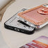 LUVI Compatible with iPhone 12 Pro Max Diamond Glitter Case Makeup Mirror with Ring Holder Kickstand Stand Bling Rhinestone Crystal Cute for Women...