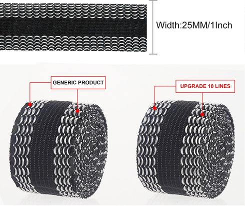 Iron-on Instant Hem Tape 22 Yard, Permanent No Sew Hemming Tape, Washable Hem Adhesive Tape, Hem Fabric Tape (Black, 22 Yard / 1 Roll)...