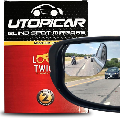 Blind Spot Convex Car Mirror: XLarge Rear View | Rearview Automotive Mirror for Car Exterior Accessories and Interior for Women/Men (2Pack)...