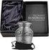 Trupoint Memorials Small Urns for Human Ashes Keepsake, Religious Decorative Mini Cremation Urn for Adult Men and Women, Silver Cross...