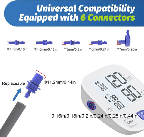 ELERA Extra Large Blood Pressure Cuff (9"-24" | 22-60cm) - XL Replacement BP Cuff for Big Arms, Compatible with Most BP Monitors, Adult Cuff Only ...