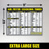 Air Fryer Cooking Times Chart Magnet - Extra Large Easy to Read Airfryer Magnetic Cheat Sheet - Healthy Airfryers Cookbook Accessory Liners Food K...