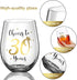 Cheer to 30 Birthday Stemless Wine Glass 30th Birthday Wine Glass Present for Men Women 30th Birthday Party Wedding Anniversary Party Decorations ...