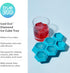 TrueZoo Diamond Silicone Mold Tray for Whiskey Bath Bombs Candy, Soap, and DIY Crafts, Dishwasher Safe, 1.75", Blue, Set of 1, Makes 6 Ice Cubes...