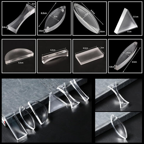 Physics Optics Experiment Set Prisms Convex Lens Triple Laser Refraction School Light Refraction Reflection Learning Educational Science Kits...