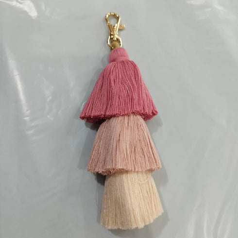 POYAMUSE Boho Colorful Tassel Keychain - Bohemian Layered Fringe Key Ring for Women Girls Car Key Handbag Purse...