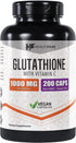 Glutathione 1000mg | 150 Capsules | GSH L-Glutathione Reduced | Antioxidant Support | Gluten-Free & Non-GMO | Made in The USA...