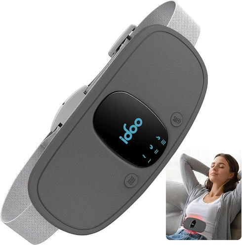 iDOO Period Heating Pad for Cramps, FSA HSA Eligible, Menstrual Heating Pad with 3 Heat Levels and 3 Massage Modes, Portable Cordless Heating Pad,...